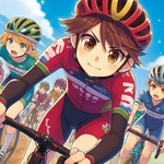 Cyclo-cross race child, anime.jpg