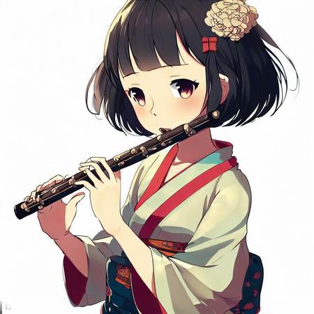 Japanese flute lady anime.jpg